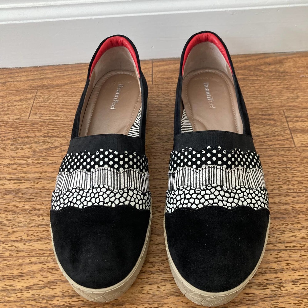 Beautifeel Dafni Black 3D Pebbles Women's Sneaker size 7 - Picture 2 of 7